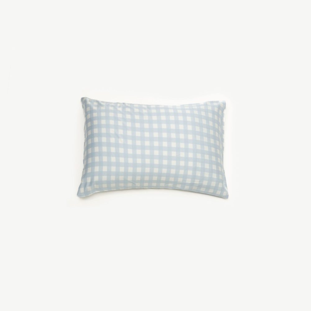 Bamboo Pillowslip ~ Sky Gingham